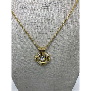 Nolan Miller Clear Rhinestone Convertible Pendant Necklace | 3-in-1 24" NWOT